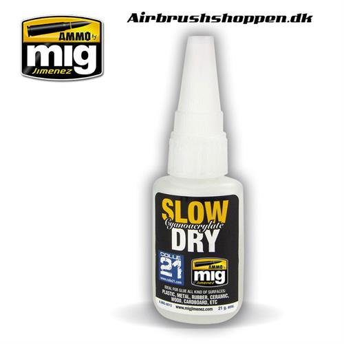 A.MIG 8013 SLOW DRY CYANOACRYLATE 21 g